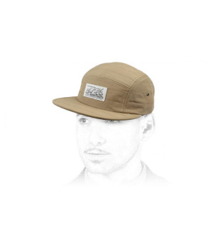 beige 5 panel cap Huf Tundra Volley 5 Panel tobacco